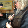 Tommy Flanagan "Chibs Telford" & Mark Boone Jr "Bobby Munson" Autographed/Signed Black Matte Daytona Authentic Biker Helmet-323