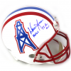 Warren Moon Autographed/Signed Houston Oilers Riddell Throwback Full Size NFL Helmet with "9x Pro Bowl - HOF 06" Inscription