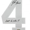 Brett Favre Autographed/Signed Green Bay Packers Custom Home NFL Jersey with "Last to Wear 4" Inscription - LE of 44-619
