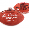 Len Dawson Signed Wilson Authentic Throwback NFL Football with "SB IV MVP - HOF 87" Inscription