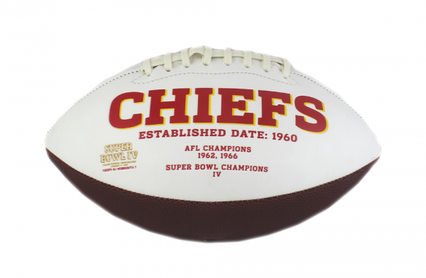 Len Dawson Signed Kansas City Chiefs Embroidered NFL Logo Football with "HOF 87" Inscription - Image 5