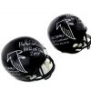 Morten Andersen Signed Atlanta Falcons Throw Back Full Size NFL Helmet with 3 Inscriptions