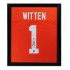Jason Witten Signed Tennessee Volunteers Framed Orange Custom Jersey-17046