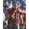 Mike Alstott Signed NFL Tampa Bay Buccaneers 16x20 Photo with "A-Train" Inscription - Red Jersey-20101