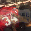 Herschel Walker Signed New Jersey Generals Red Custom Jersey-21407