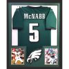 Donovan McNabb Signed Framed Philadelphia Eagles Green Custom Jersey-24246