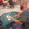 Donovan McNabb Signed Framed Philadelphia Eagles Green Custom Jersey-24245