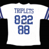 Troy Aikman, Emmitt Smith & Michael Irvin Signed Dallas Cowboys White Custom Jersey-0
