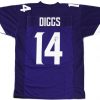 Stefon Diggs Signed Minnesota Vikings Custom Purple Jersey - JSA-0