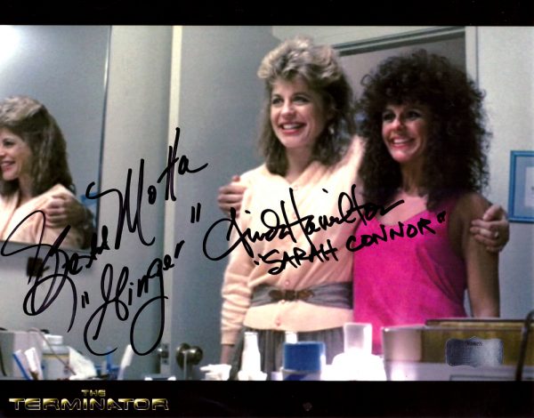 Linda Hamilton & Bess Motta Signed Terminiator 8x10 Photo - #2-0