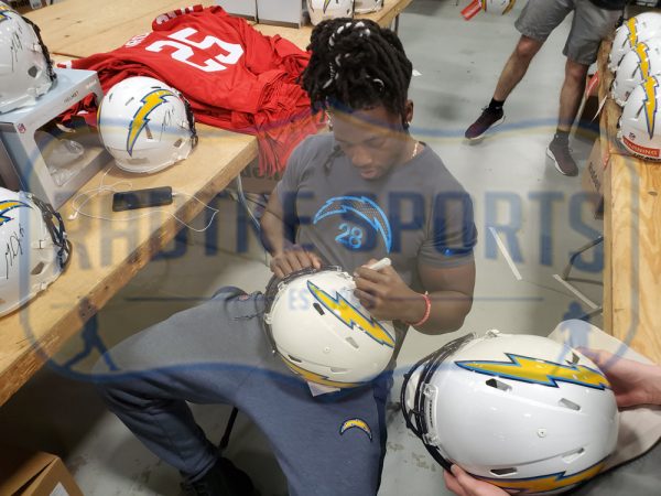 Melvin Gordon Signed Los Angeles Chargers Speed Authentic NFL Helmet - Image 2