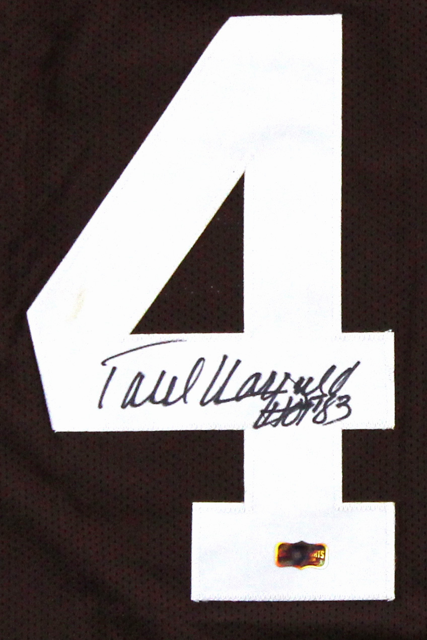 Paul Warfield Signed Cleveland Custom Brown Jersey With "HOF 83" Inscription-32164