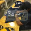 Jerome Bettis Signed Notre Dame Blue Custom Jersey - Image 3