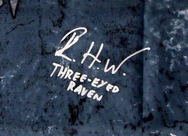 Isaac Hempstead Wright Signed Game of Thrones Winter is Coming 30x50 Banner with "Three Eyed  Raven" Inscription - Image 2