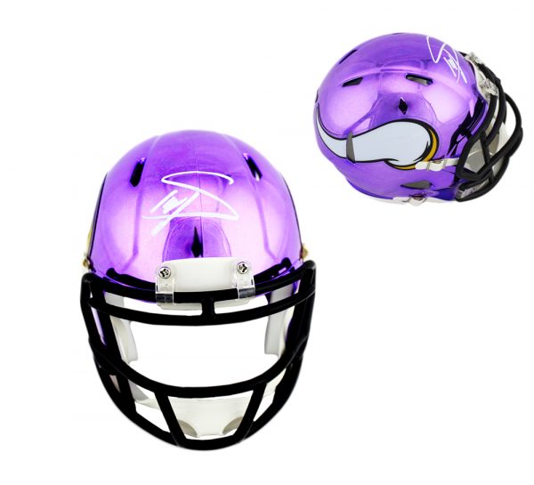 Stefon Diggs Signed Minnesota Vikings Riddell Speed Chrome NFL Mini Helmet
