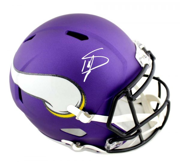 Stefon Diggs Signed Minnesota Vikings Riddell Full Size NFL Speed Helmet