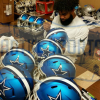 Ezekiel Elliott & Dak Prescott Signed Dallas Cowboys Speed Authentic NFL Helmet - Image 5