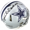 Ezekiel Elliott & Dak Prescott Signed Dallas Cowboys Speed Authentic NFL Helmet - Image 3
