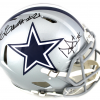 Ezekiel Elliott & Dak Prescott Signed Dallas Cowboys Speed Authentic NFL Helmet - Image 2