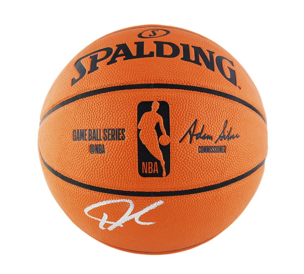Giannis Antetokounmpo Signed Milwaukee Bucks Spalding Game Replica NBA Basketball - Image 2