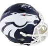 Phillip Lindsay & Terrell Davis Signed Denver Broncos Speed Full Size AMP NFL Helmet with "Mile High Salute & 2018 Pro Bowl" Inscription - Image 2