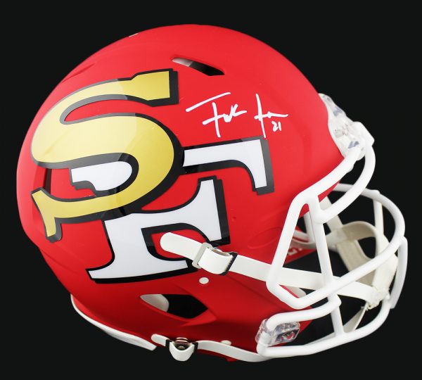 Frank Gore Signed San Francisco 49ers Speed Authentic AMP NFL Helmet