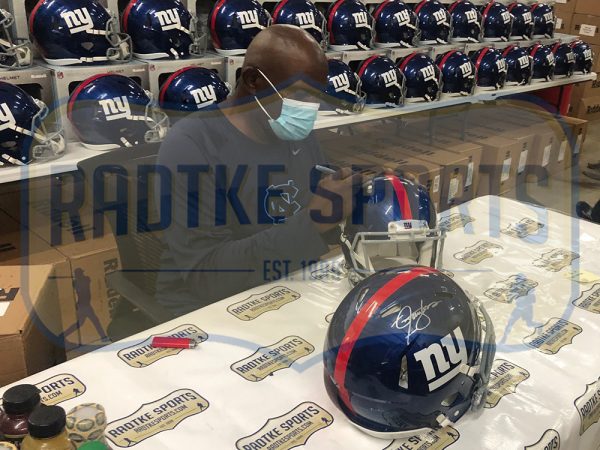 Lawrence Taylor Signed New York Giants Speed Authentic NFL Helmet - Image 2