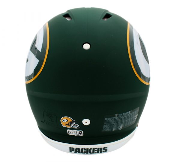 Brett Favre Signed Green Bay Packers Speed Authentic AMP NFL Helmet - Image 3