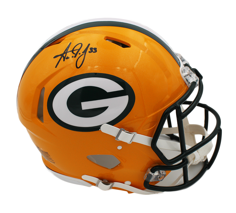 Aaron Jones Signed Green Bay Packers Speed Authentic NFL Helmet
