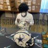Ezekiel Elliott Signed Dallas Cowboys Speed Full Size White Matte NFL Helmet - Image 2