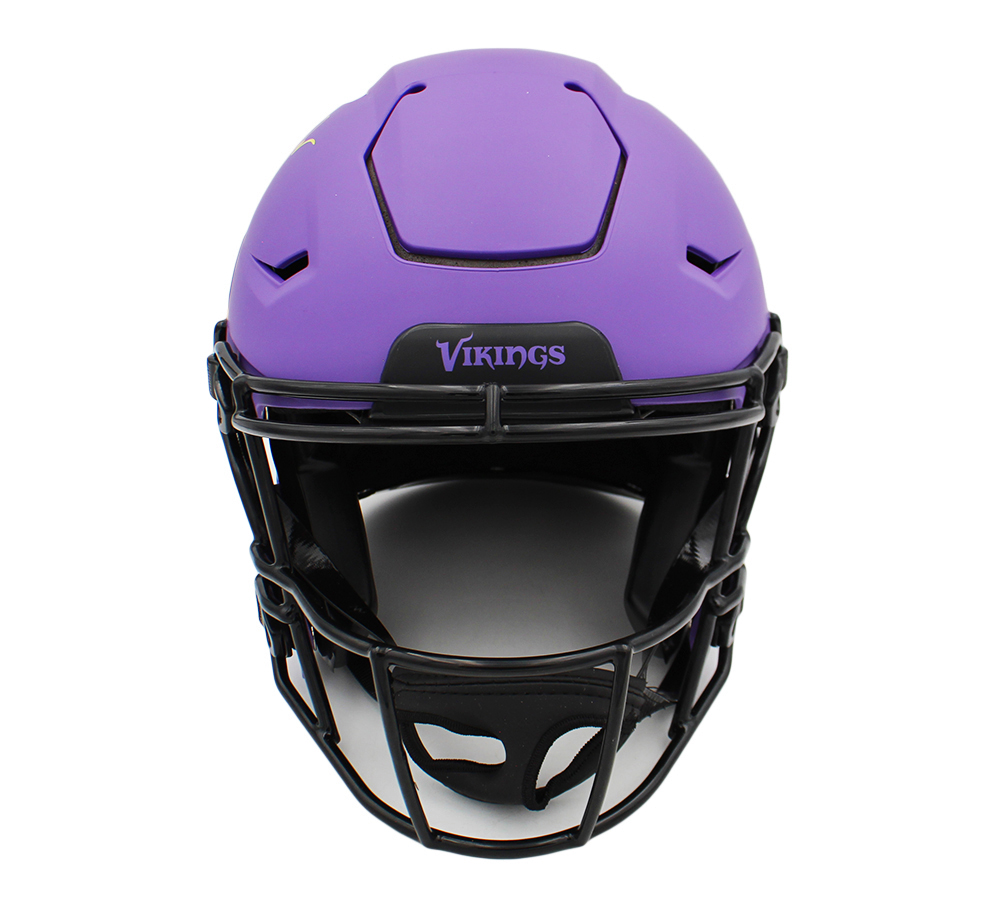 Justin Jefferson Signed Minnesota Vikings Speed Flex Authentic Rave NFL Helmet - Image 3