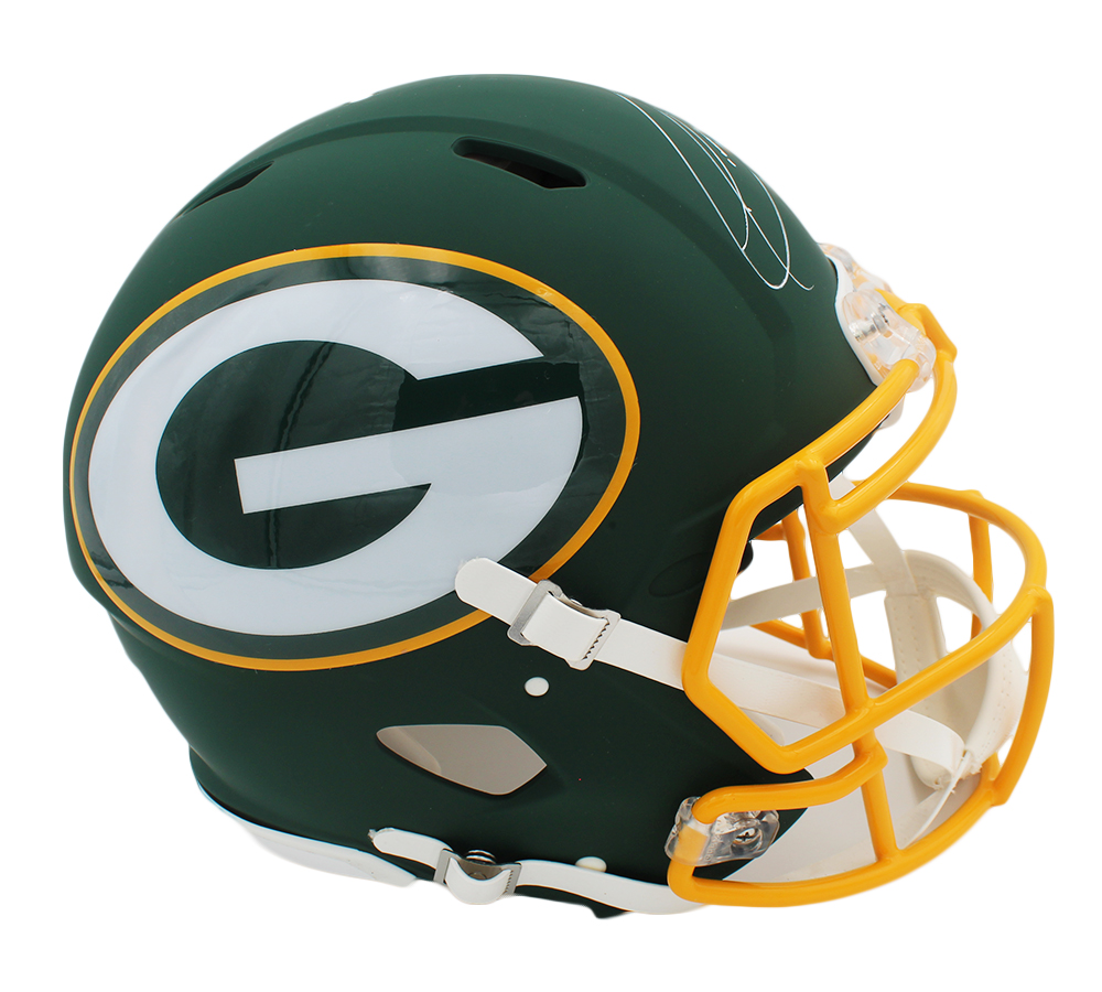 Donald Driver Signed Green Bay Packers Speed Authentic AMP NFL Helmet - Image 2