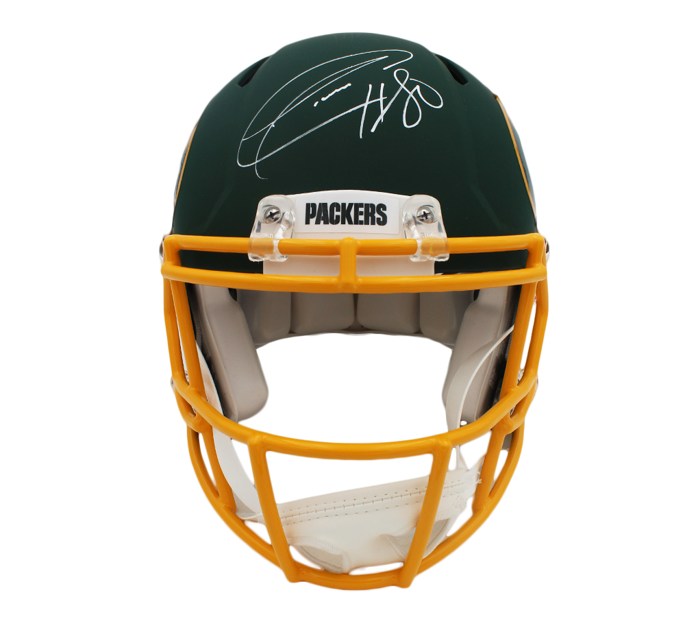Donald Driver Signed Green Bay Packers Speed Authentic AMP NFL Helmet - Image 3