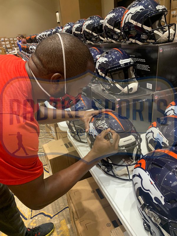 Champ Bailey Signed Denver Broncos Speed Flex Authentic NFL Helmet - Image 5