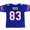 Andre Reed Signed Buffalo Custom Blue Jersey with "HOF 14" Inscription