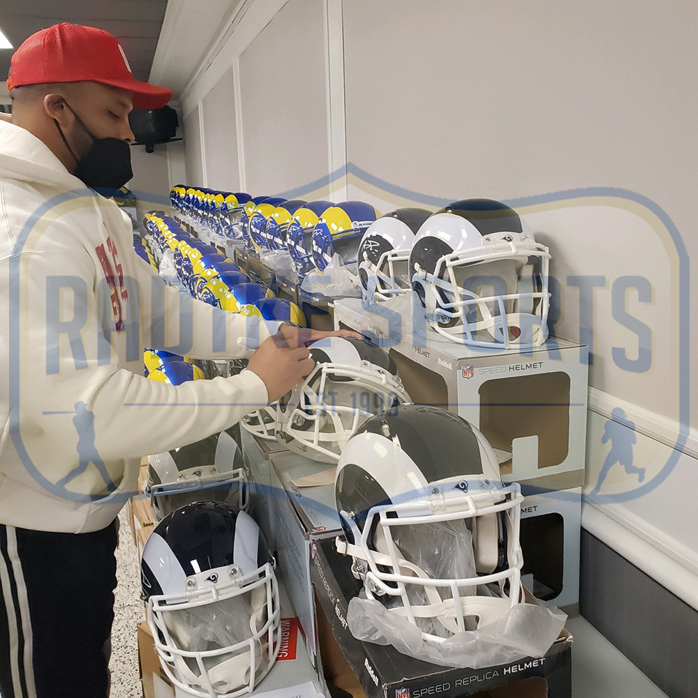 Aaron Donald Signed Los Angeles Rams Speed Authentic 2019 NFL Helmet - Image 2