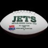 Bart Scott Signed New York Jets Embroidered White NFL Football with "Can't Wait" Inscription - Image 3