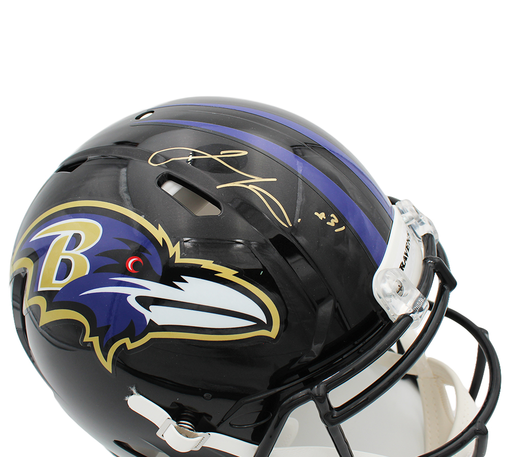 Jamal Lewis Signed Baltimore Ravens Speed Authentic NFL Helmet - Image 2