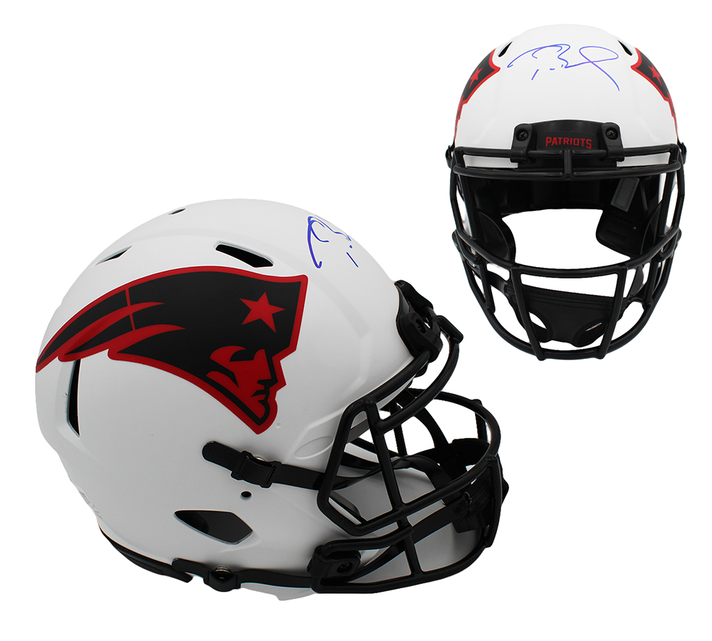 Tom Brady Signed New England Patriots Speed Authentic Lunar NFL Helmet