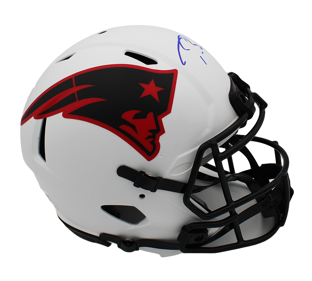 Tom Brady Signed New England Patriots Speed Authentic Lunar NFL Helmet - Image 2