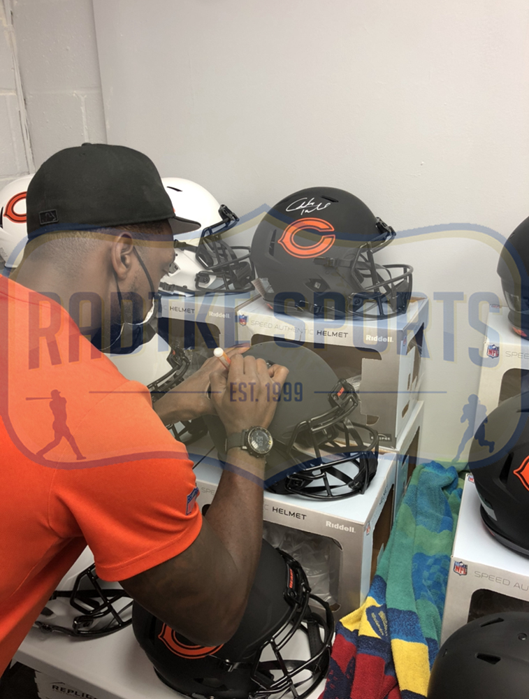 Charles Tillman Chicago Bears Speed Authentic Eclipse NFL Helmet - Image 2