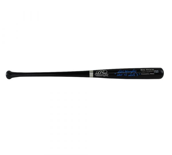 Dale Murphy Signed Atlanta Braves Rawlings Big Stick Black MLB Bat With "Last to Wear#3" Inscription - Image 2