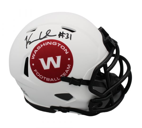 Kamren Curl Signed Washington Football Team Speed Lunar NFL Mini Helmet