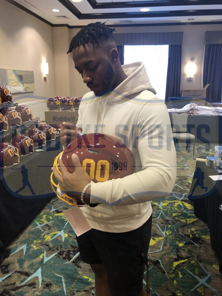 Antonio Gibson Signed Washington Football Team Speed Flex Authentic NFL Helmet - Image 5