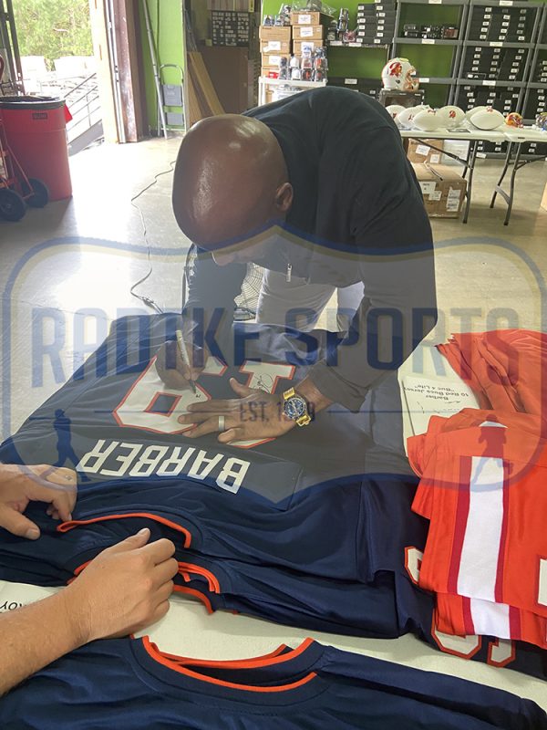 Ronde Barber Signed Virginia Custom Navy Jersey with "1994 ACC Roy" Inscription - Image 3