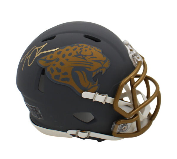 Trevor Lawrence Signed Jacksonville Jaguars Speed Slate NFL Mini Helmet - Image 2