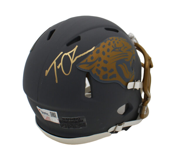 Trevor Lawrence Signed Jacksonville Jaguars Speed Slate NFL Mini Helmet