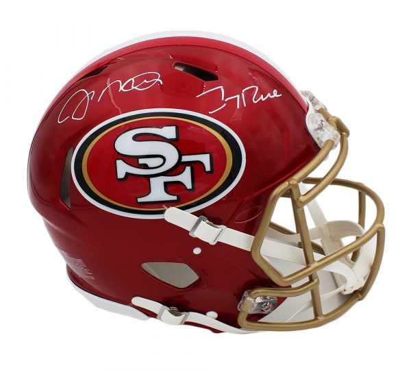 Jerry Rice & Joe Montana Signed San Francisco 49ers Speed Authentic Flash NFL Helmet