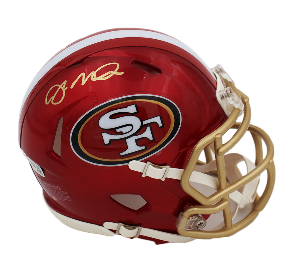 Joe Montana Signed San Francisco 49ers Speed Flash NFL Mini Helmet