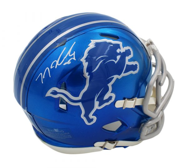TJ Hockenson Signed Detroit Lions Speed Flash NFL Mini Helmet